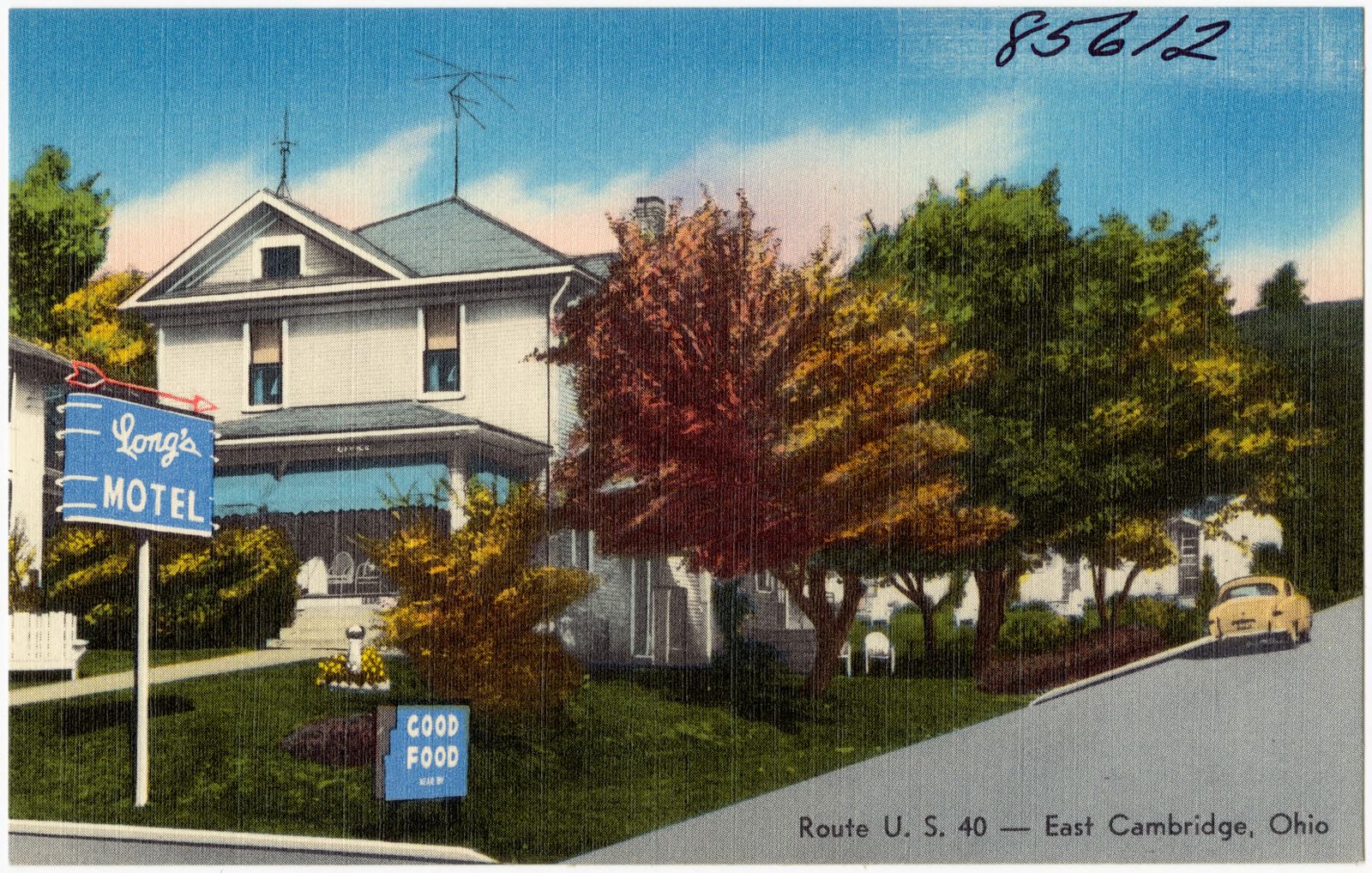 Long's Motel, Route U.S. 40 -- East Cambridge, Ohio, Boston Public Library - undated