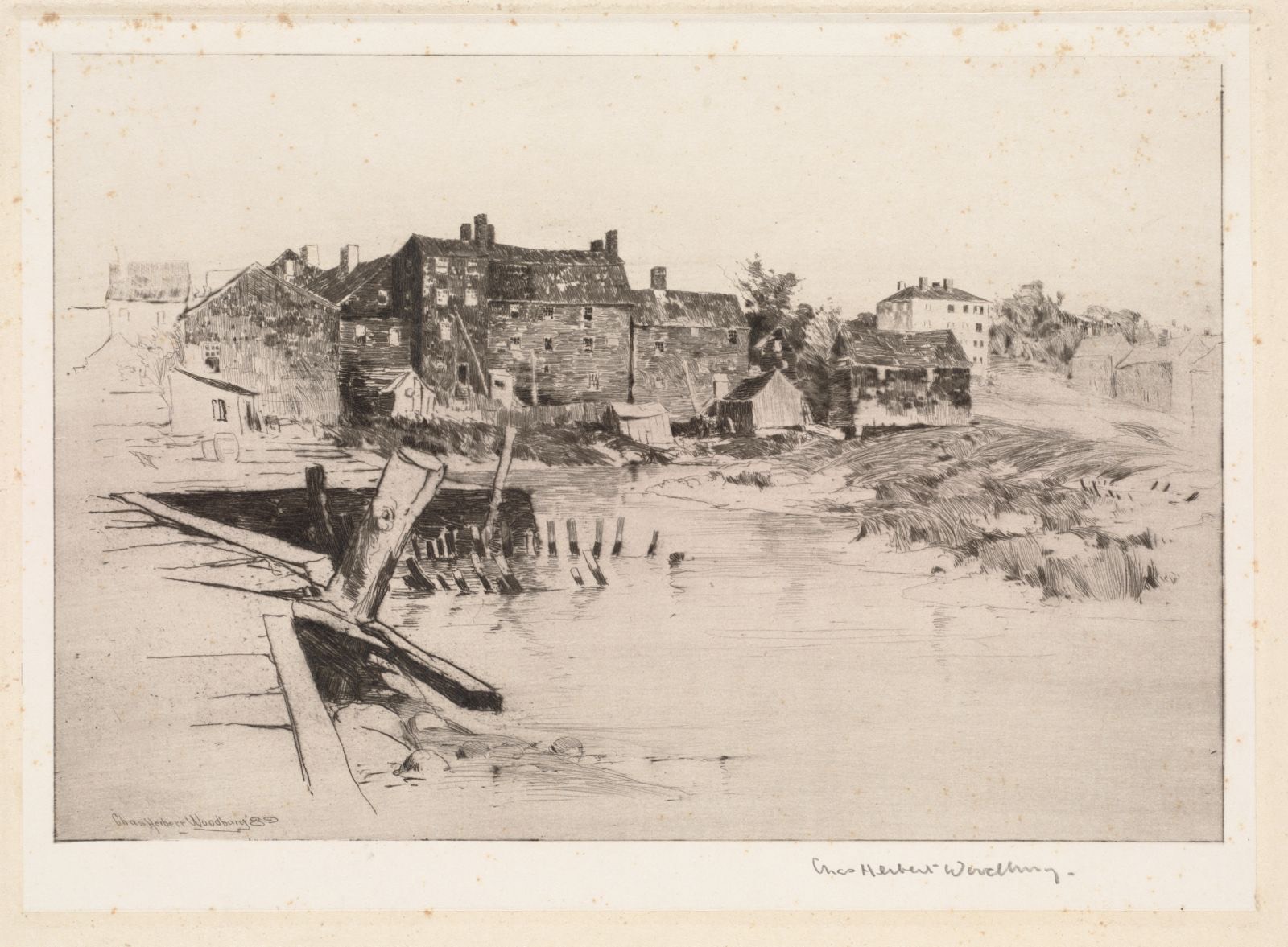 Off the pier, Newburyport, Boston Public Library - undated