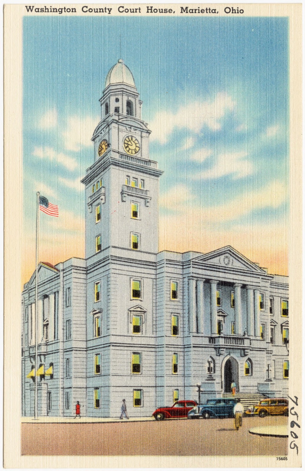 Washington County Court House, Marietta, Ohio, Boston Public Library - undated