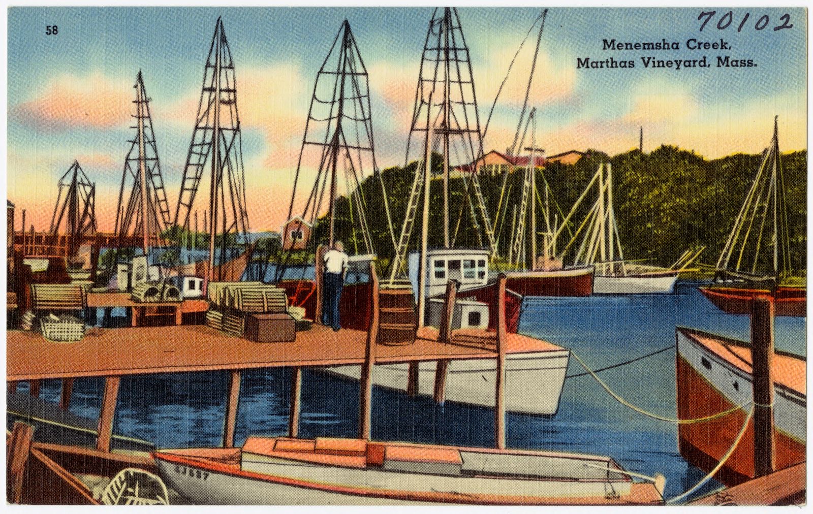 Menemsha Creek, Martha's Vineyard, Mass., Boston Public Library - undated