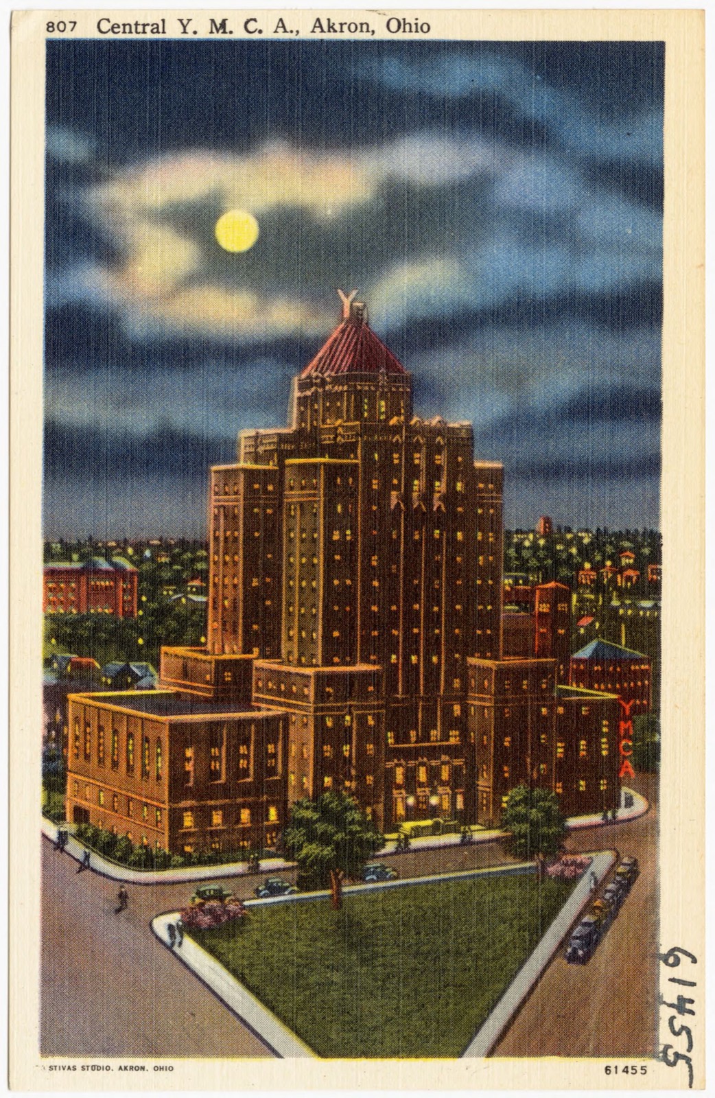 Central Y. M. C. A., Akron, Ohio, Boston Public Library - undated