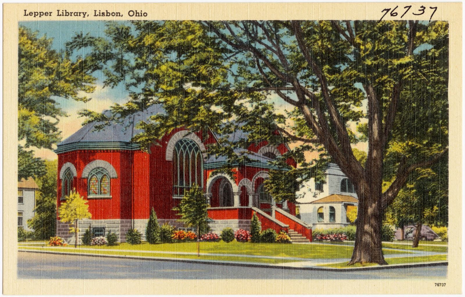 Lepper Library, Lisbon, Ohio, Boston Public Library - undated