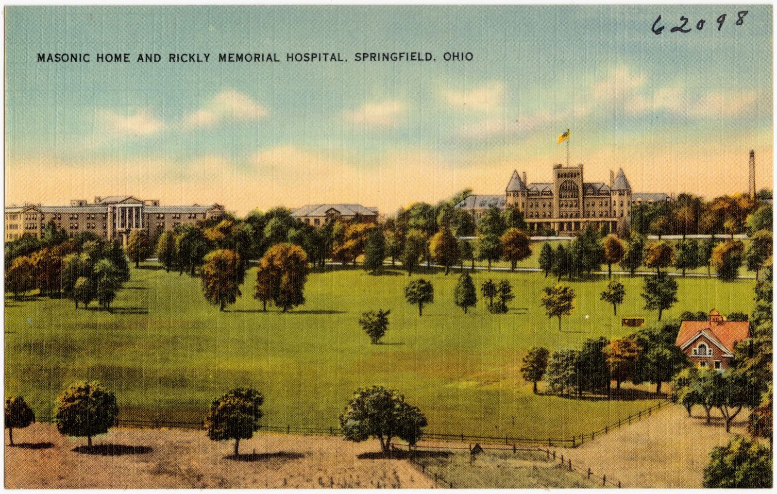 Masonic home and Rickly Memorial Hospital, Springfield, Ohio, Boston Public Library - undated