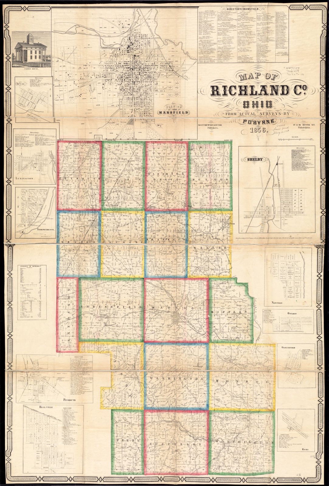 Map of Richland Co., Ohio, Boston Public Library - undated