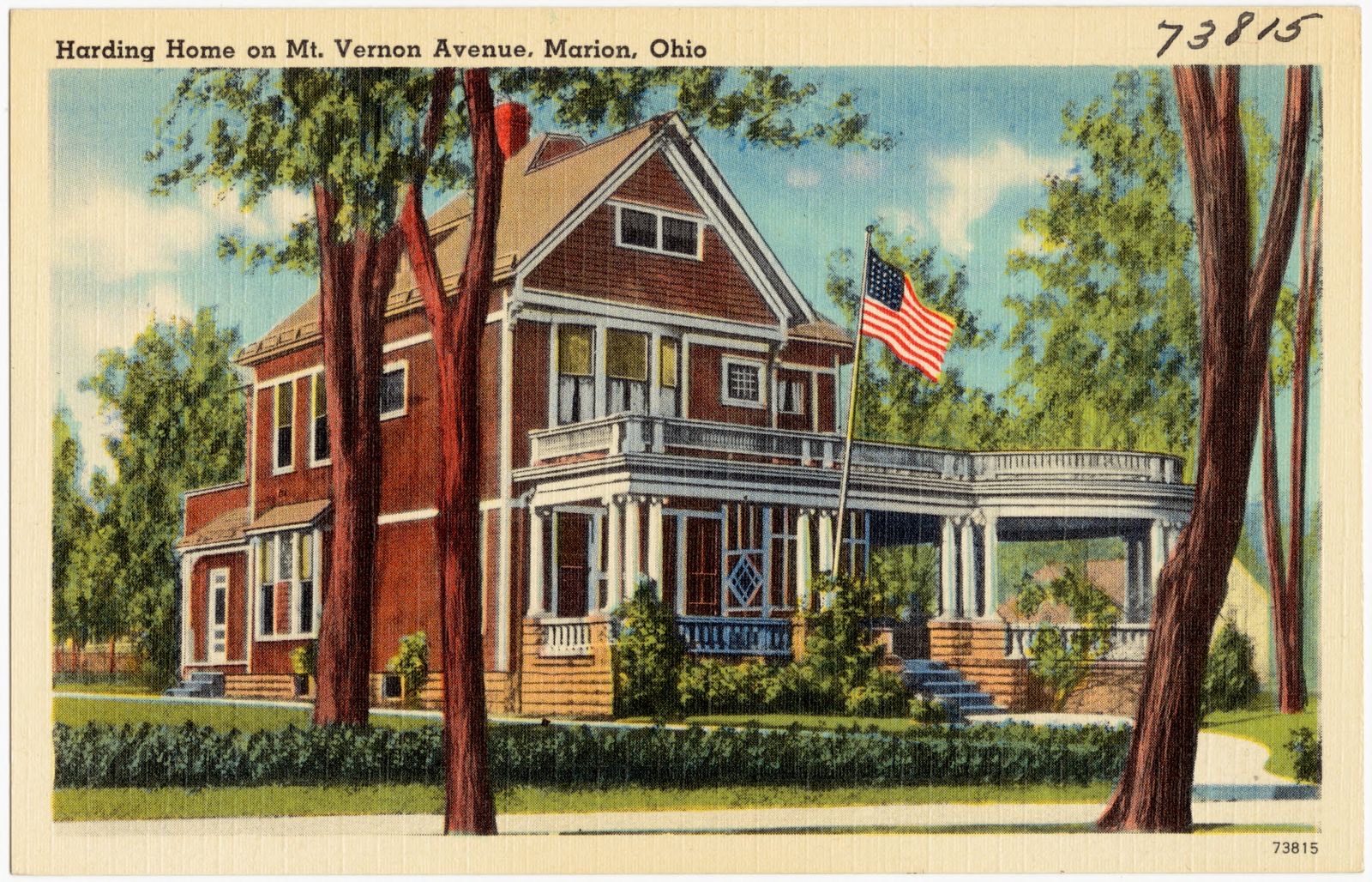 Harding Home on Mt. Vernon Avenue, Marion, Ohio, Boston Public Library - undated