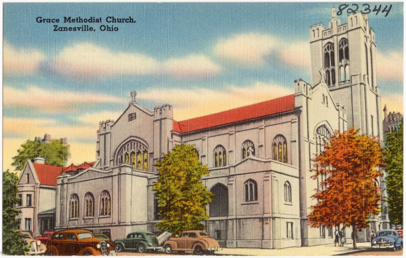 Grace Methodist Church, Zanesville, Ohio, Boston Public Library - undated