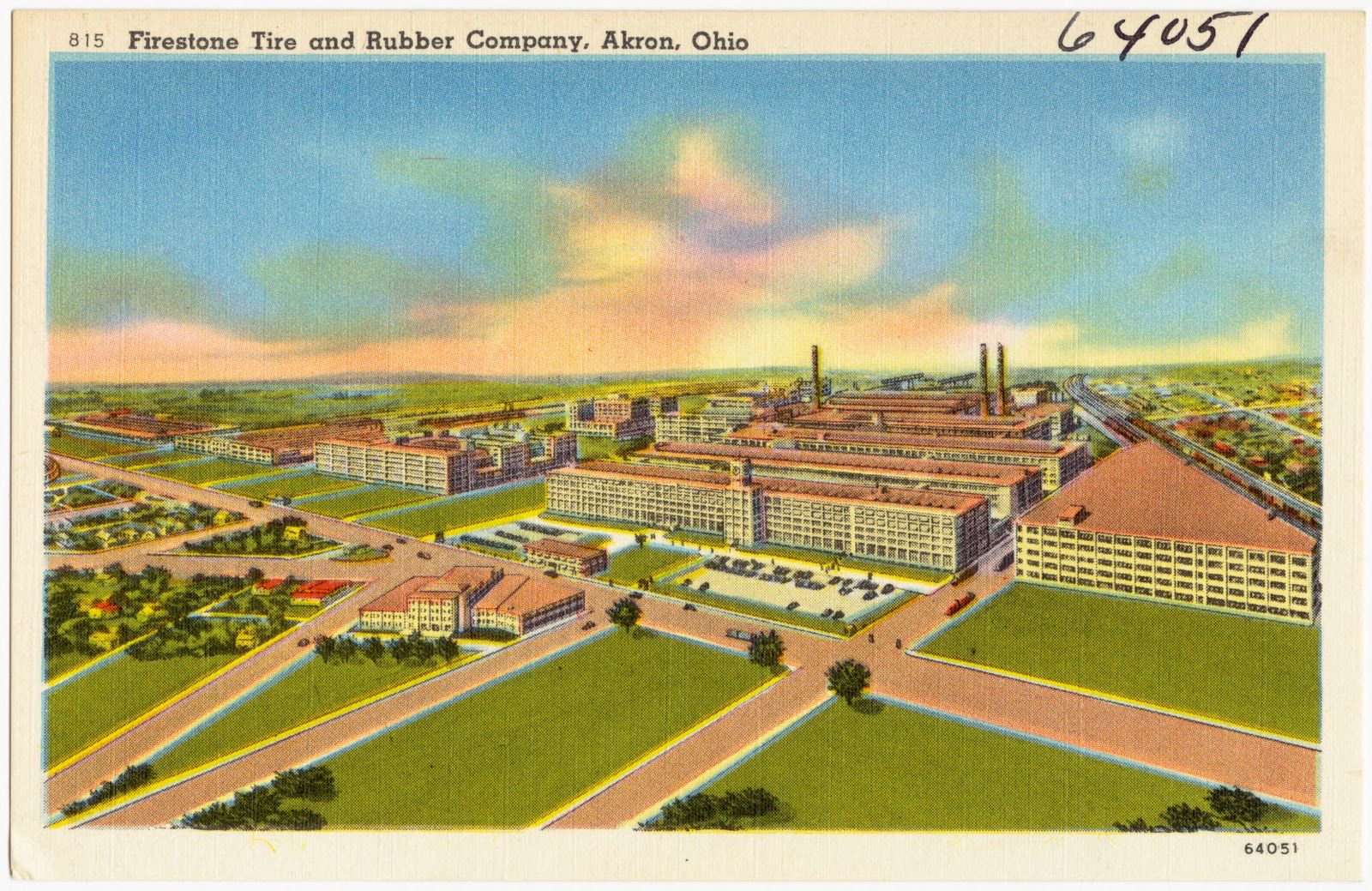Firestone Tire and Rubber Company, Akron, Ohio, Boston Public Library - undated