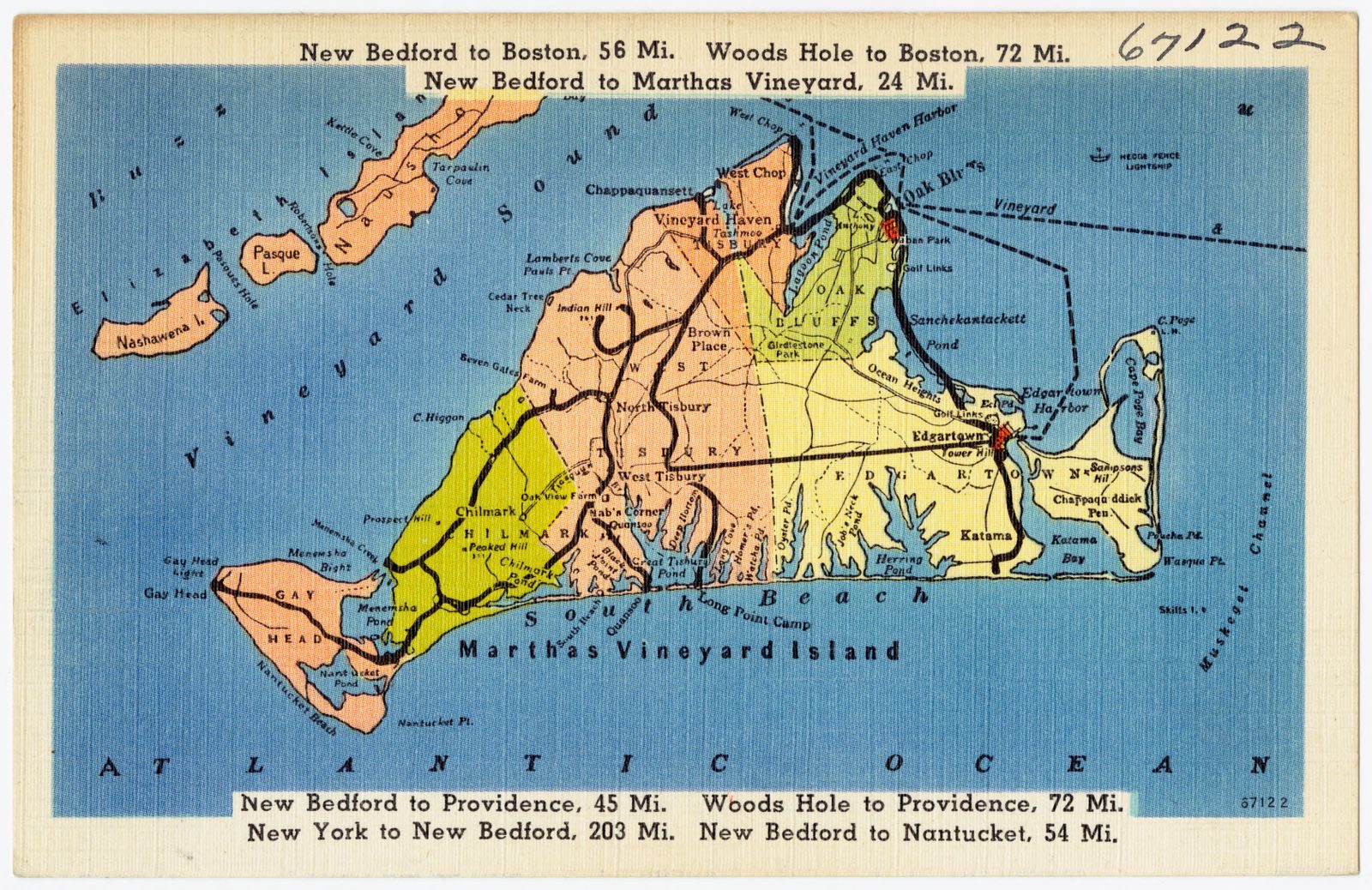 Martha's Vineyard Island, Boston Public Library - undated