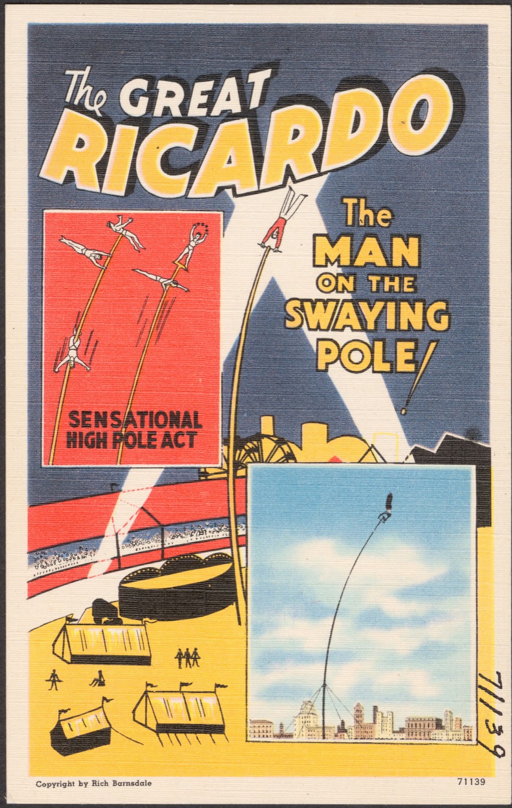 The Great Ricardo, the man on the swaying pole!, Boston Public Library - undated