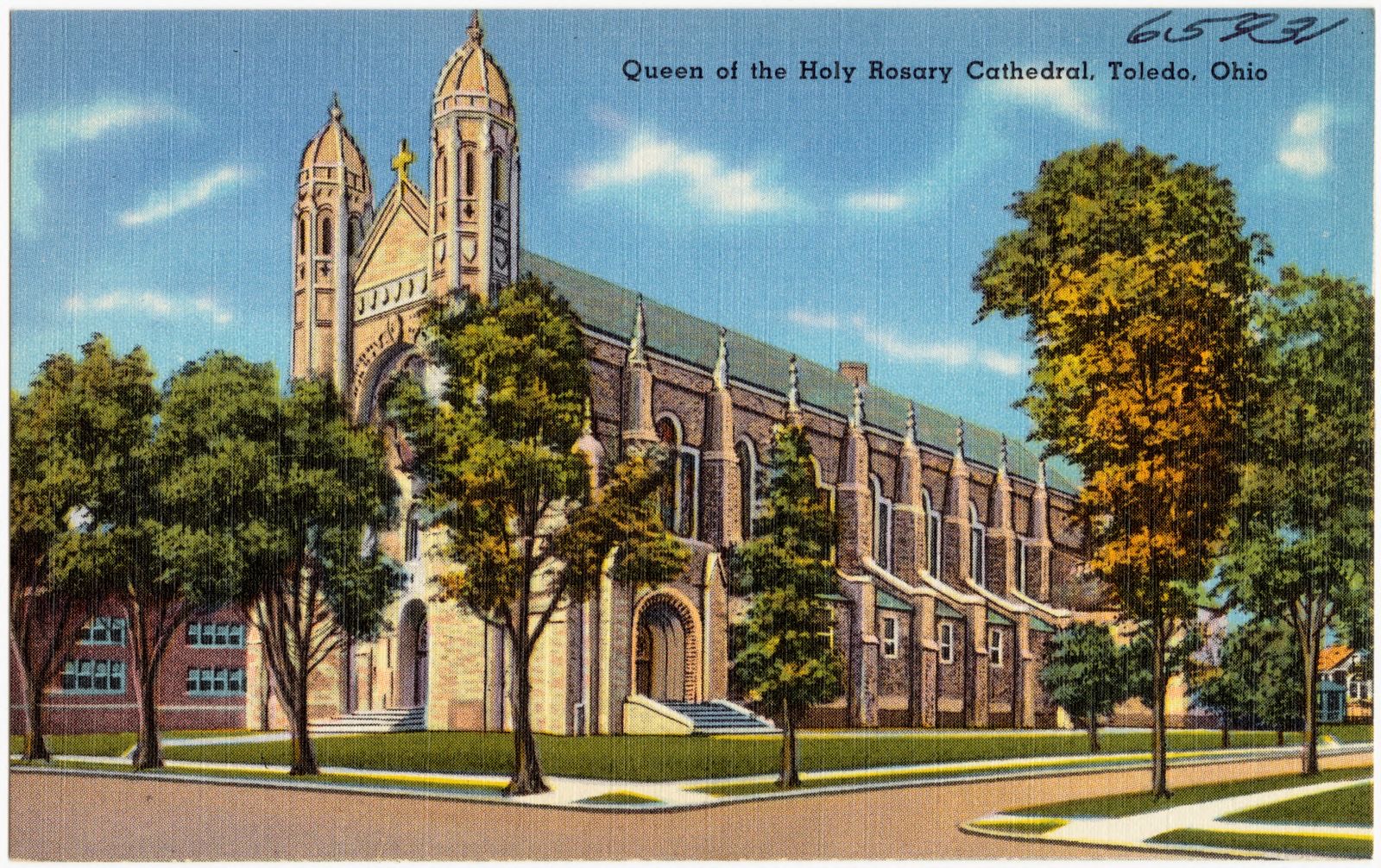 Queen of the Holy Rosary Cathedral, Toledo, Ohio, Boston Public Library - undated