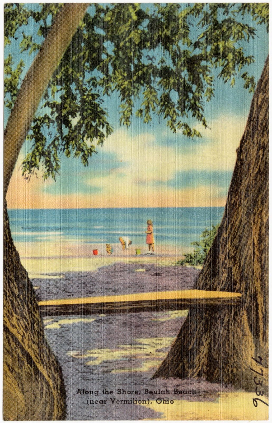 Along the Shore, Beulah Beach (near Vermilion), Ohio, Boston Public Library - undated