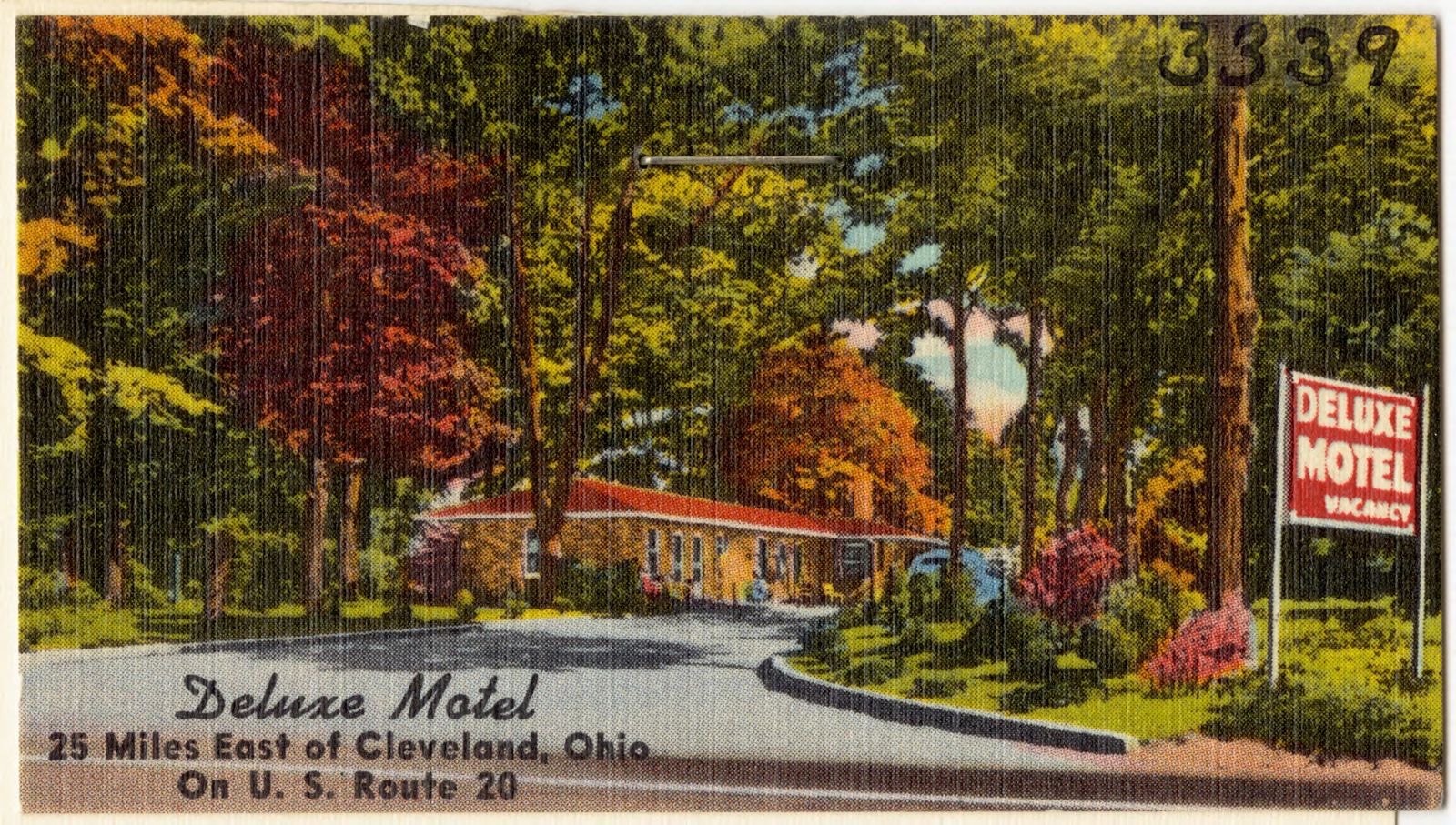 Deluxe Motel, 25 miles east of Cleveland, Ohio, on U.S. Route 20, Boston Public Library - undated