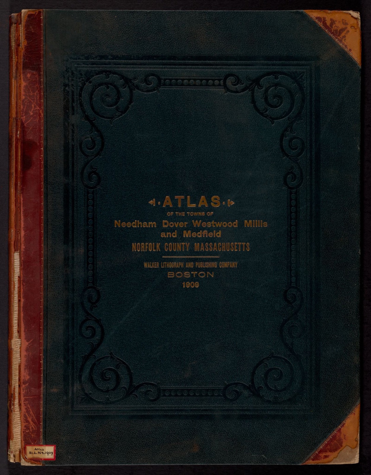 Atlas of the towns of Needham, Dover, Westwood, Millis and Medfield, Norfolk County, Massachusetts from official plans and actual surveys, Boston Public Library - undated