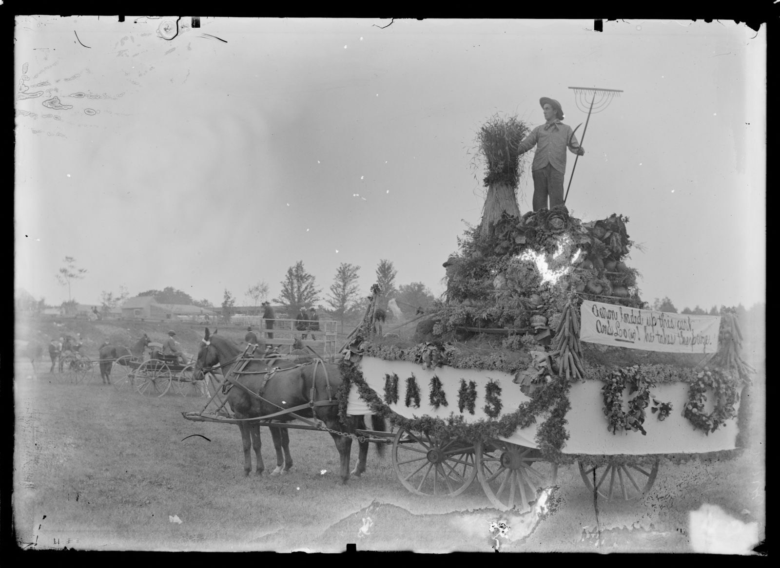 Hingham Agricultural and Horticultural Society float, Hingham Public Library - undated