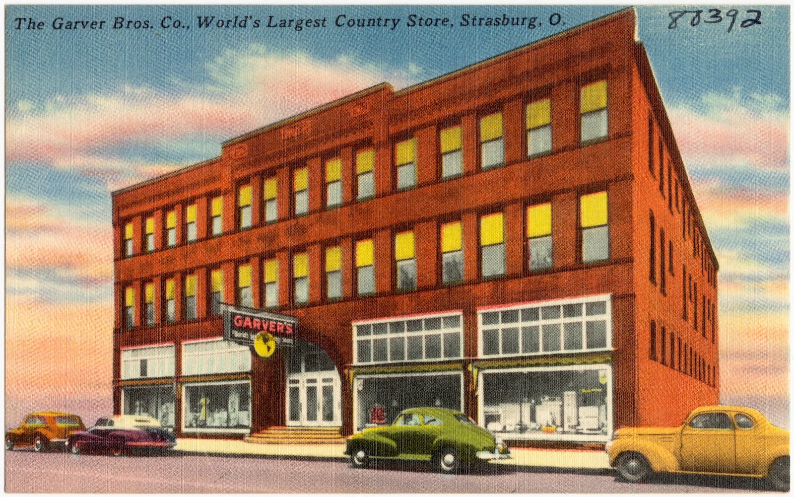 The Garver Bros. Co., world's largest country store, Strasburg, O., Boston Public Library - undated