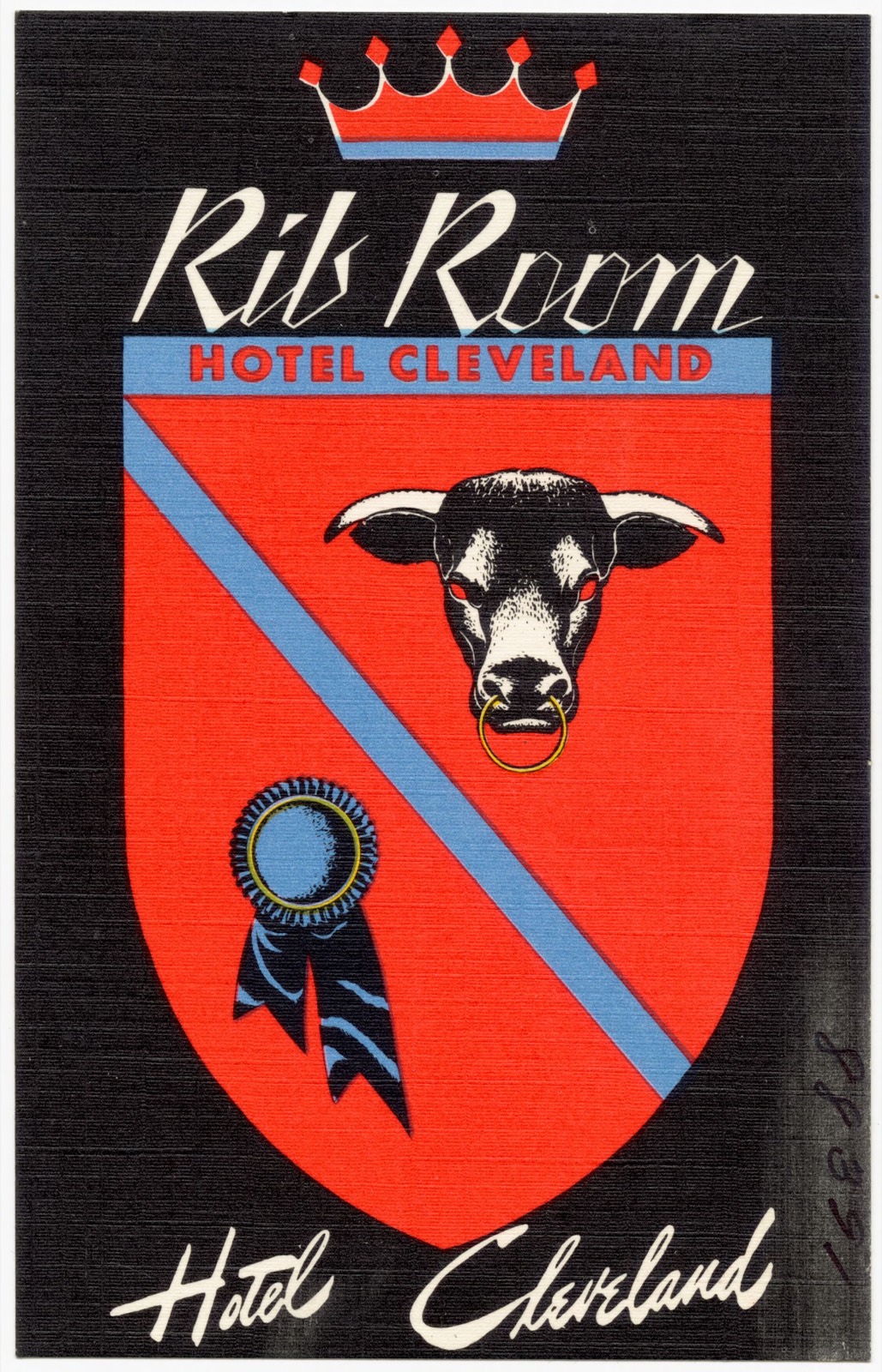 Rib Room, Hotel Cleveland, Boston Public Library - undated