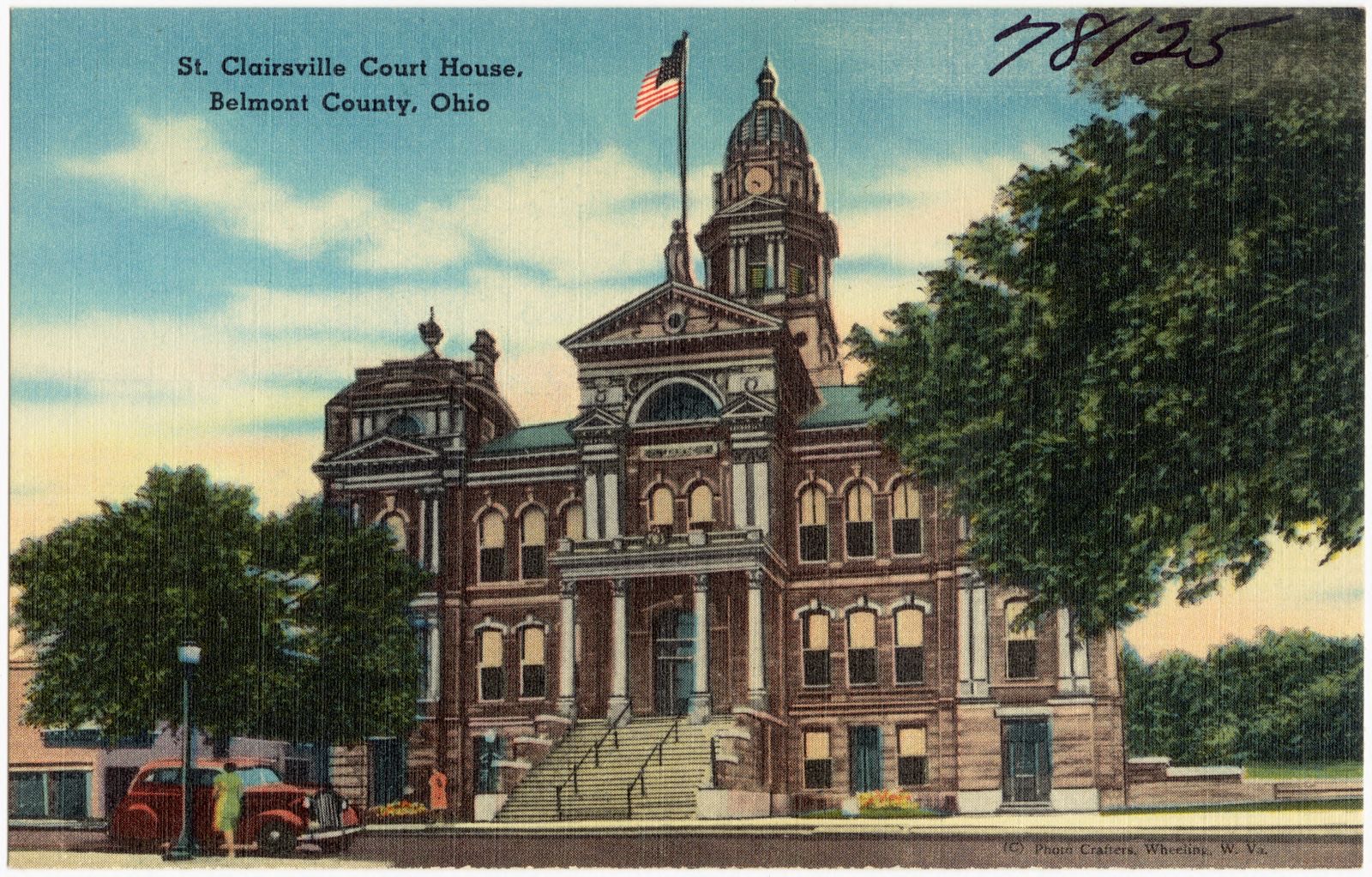 St. Clairsville Court House, Belmont County, Ohio, Boston Public Library - undated