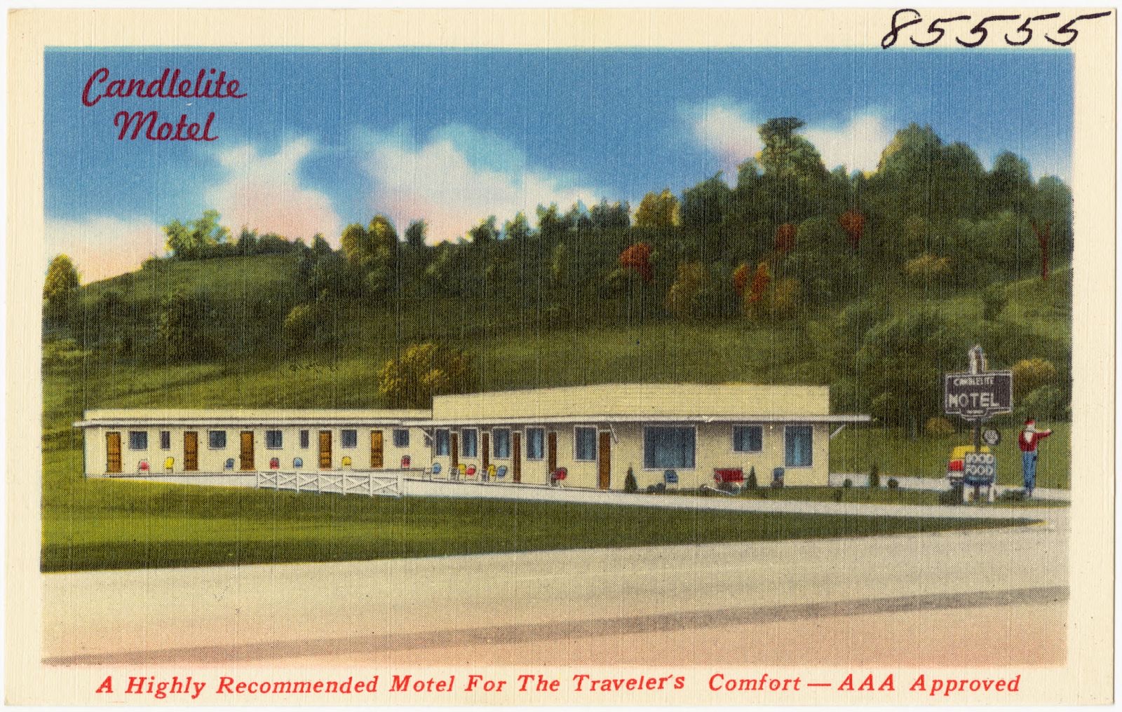 Candlelite Motel, a highly recommended motel for travelers comfort -- AAA approved, Boston Public Library - undated