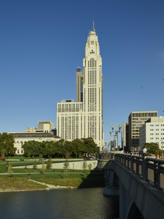 View of LaVeque Tower in Columbus, Ohio