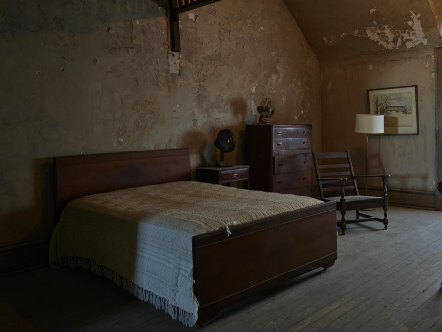 A room inside the old Ohio State Reformatory that was redecorated for the movie "The Shawshank Redemption," filmed there in Mansfield, Ohio