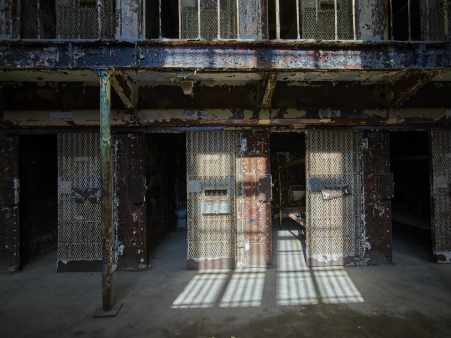 A cellblock at the old Ohio State Reformatory, built in stages between 1886 and 1910 in Mansfield, Ohio