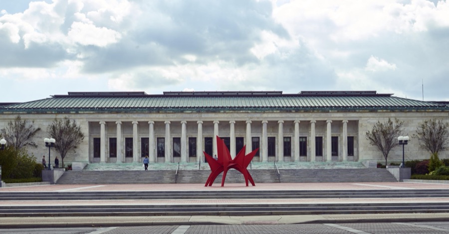 The Toledo Museum of Art in Toledo, Ohio was founded by Toledo glassmaker Edward Drummond Libbey in 1901 and moved to its current location, a Greek-revival building designed by Edward B. Green and Harry W. Wachter, in 1912