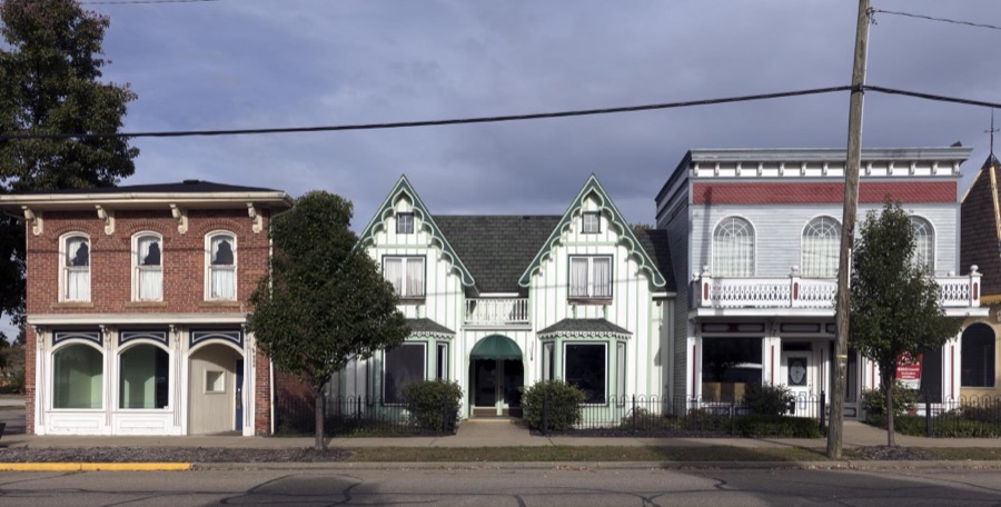 Quaint shops in Dresden, a small Central Ohio town that has carved out a tourist niche through its many little stores that specialize in decorative baskets and related household items
