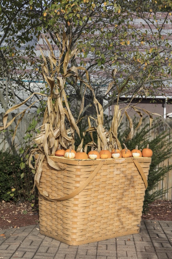 A decorative basket in Dresden, a small Central Ohio town that has carved out a tourist niche through its many gift shops that feature such baskets and related household items