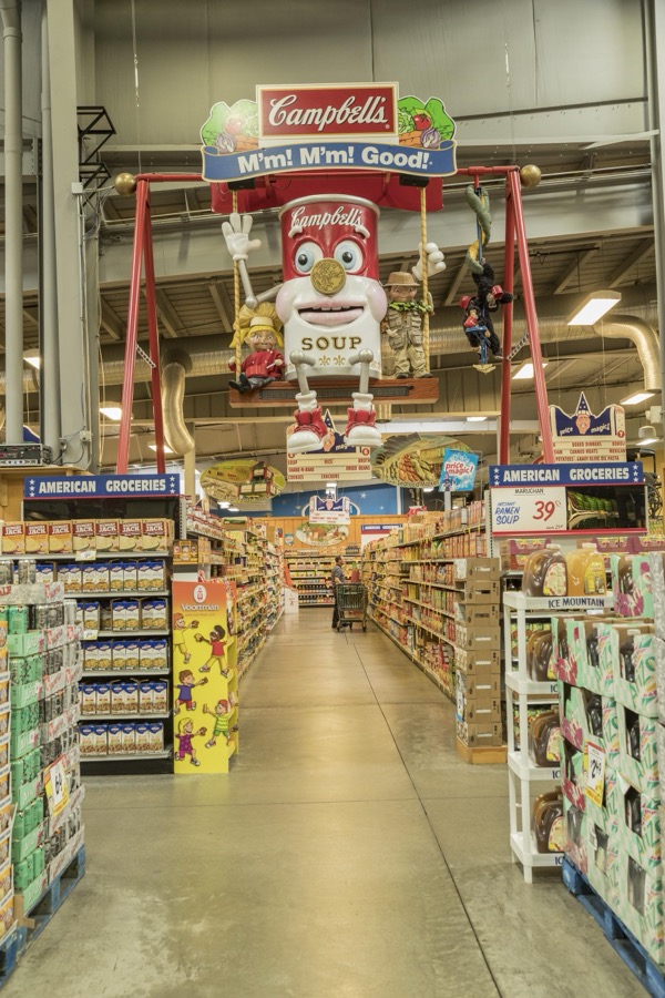 Even the grocery aisles have personality at Jungle Jim's International Market in the Cincinnati suburb of Fairfield, Ohio