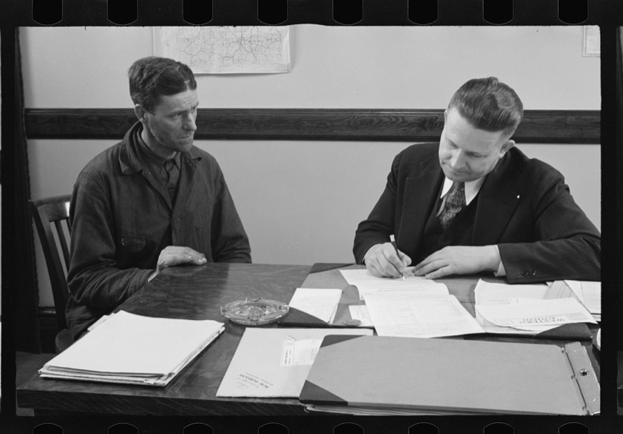 Rehabilitation client worrying over his accounts, Jackson County, Ohio