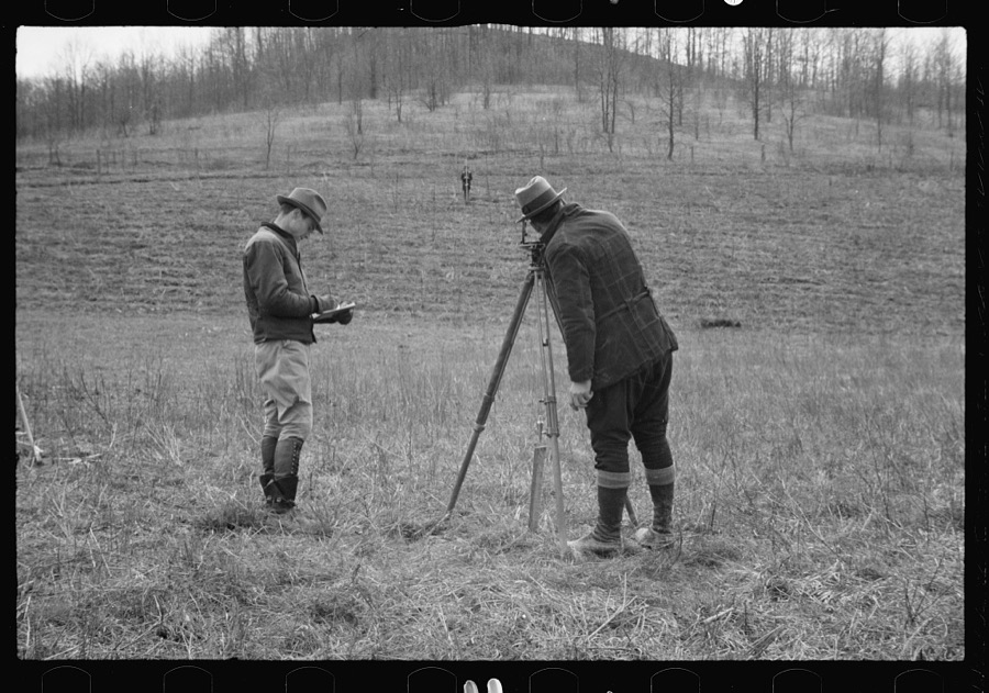 Planting trees at Zaleski Forest Project, Vinton County, Ohio