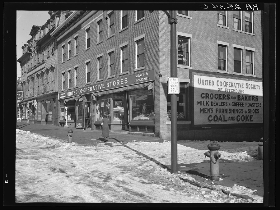 United Cooperative Society store. Fitchburg, Massachusetts