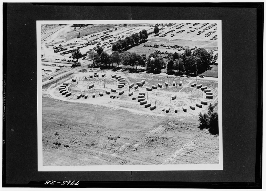 Dormitory and utility trailers for workers at the Atlas Powder Company near Ravenna, Ohio