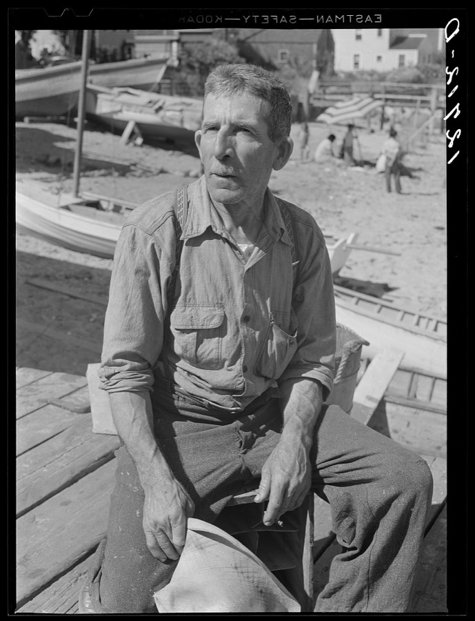Former Portuguese fisherman who now makes a living building and renting pleasure sailboats for tourists. Provincetown, Massachusetts