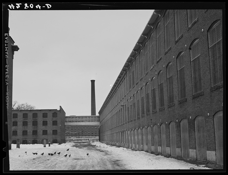 One of the textile mills in Lowell, Massachusetts