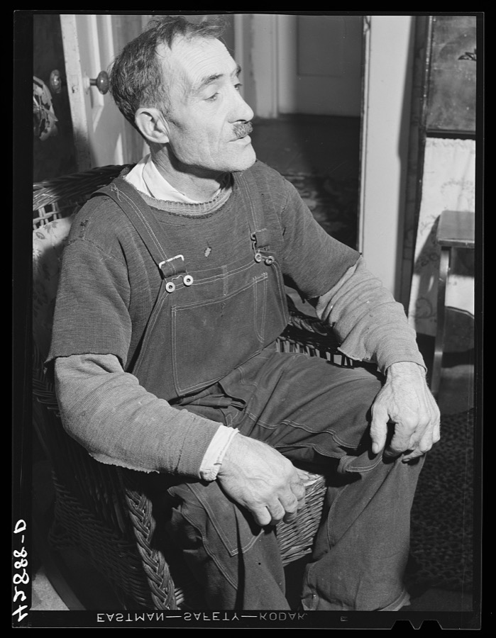 Manuel J. Roberts, Portuguese vegetable farmer near Falmouth, Massachusetts. He runs a ten-acre farm and goes scalloping in the autumn. During the summer months they take tourists and also boarded some men working for a nearby Army camp