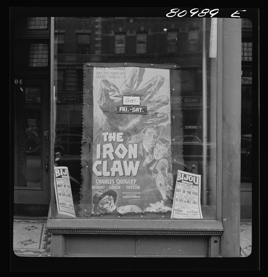 Movie attraction in the workers' section at Holyoke, Massachusetts
