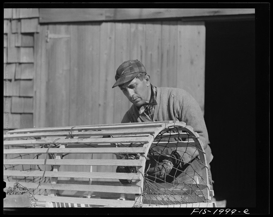 Provincetown, Massachusetts. Portuguese crab fisherman