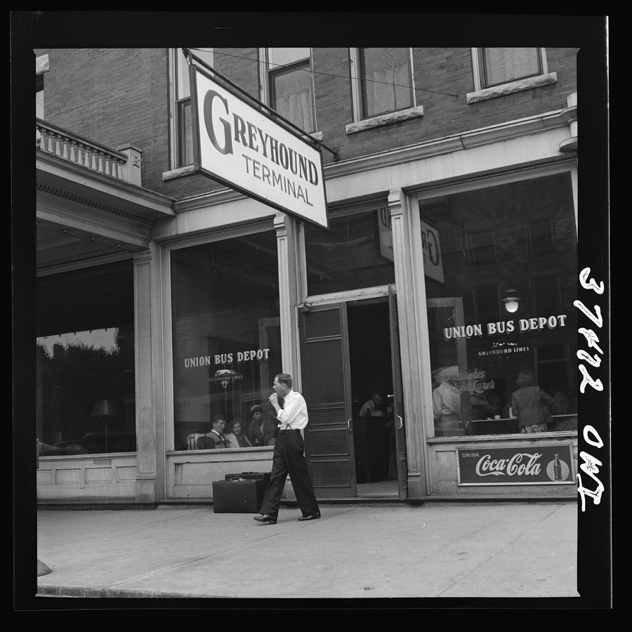 Washington Court House, Ohio. The bus depot