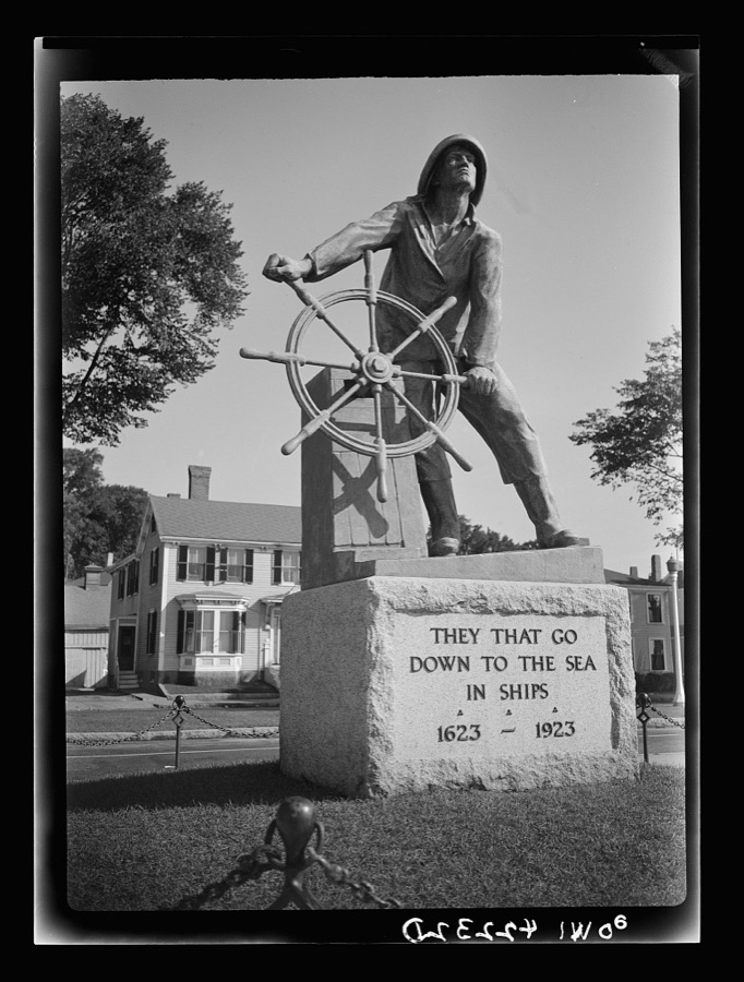 Gloucester, Massachusetts. A monument erected as a tribute to fishermen