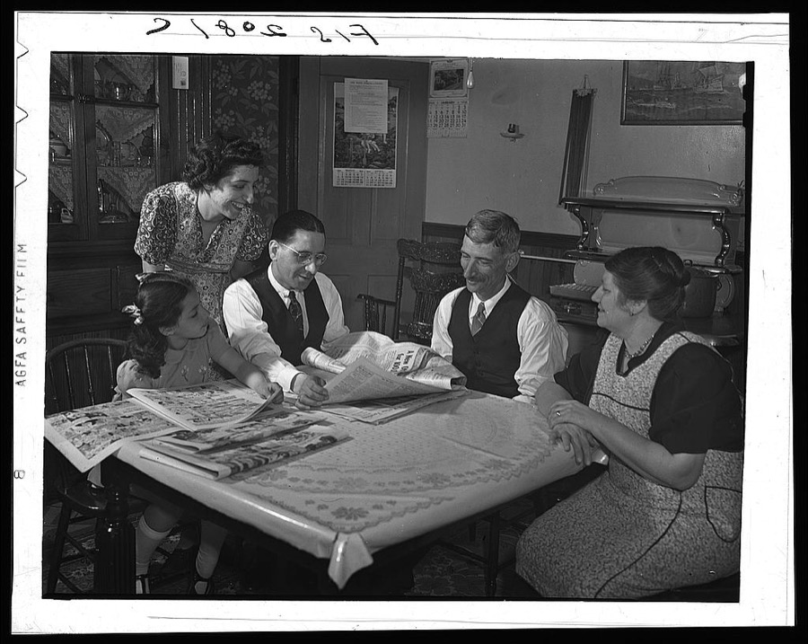 Provincetown, Massachusetts. Family of a Portuguese dory fisherman