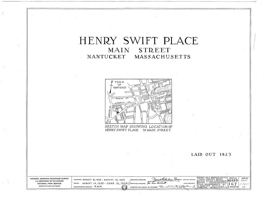 Henry Swift Place (Garden), 91 Main Street, Nantucket, Nantucket County, MA