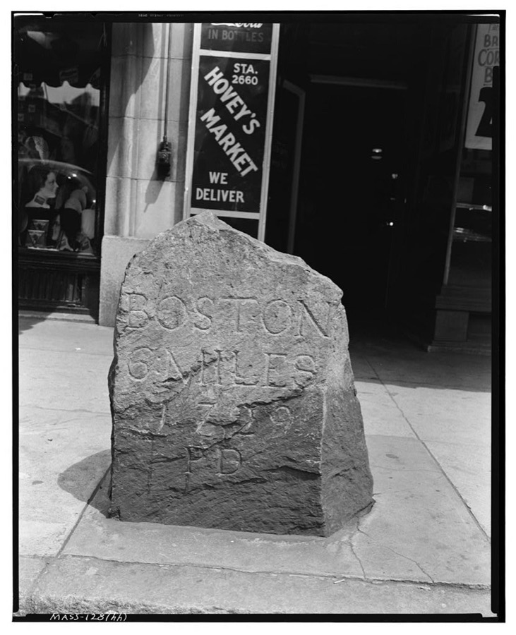 Milestones HH & II, Harvard Street, Brighton, Suffolk County, MA