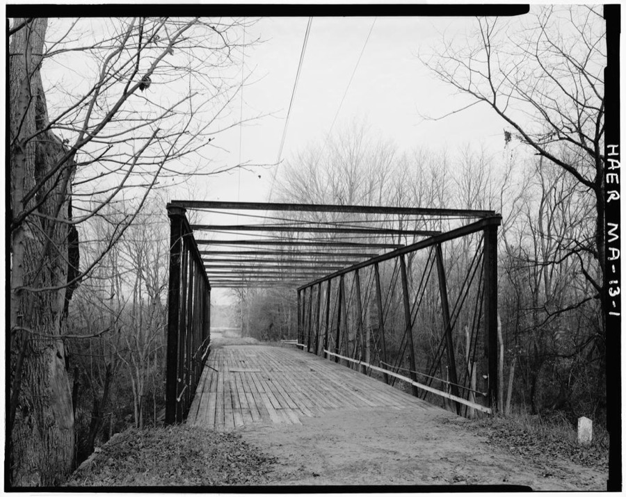 Ponakin Road Bridge, Spanning Nashua River on Ponakin Road, Lancaster, Worcester County, MA