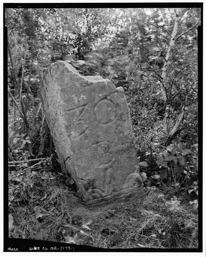 Milestone, Boston Road vicinity, Newbury Old Town, Essex County, MA