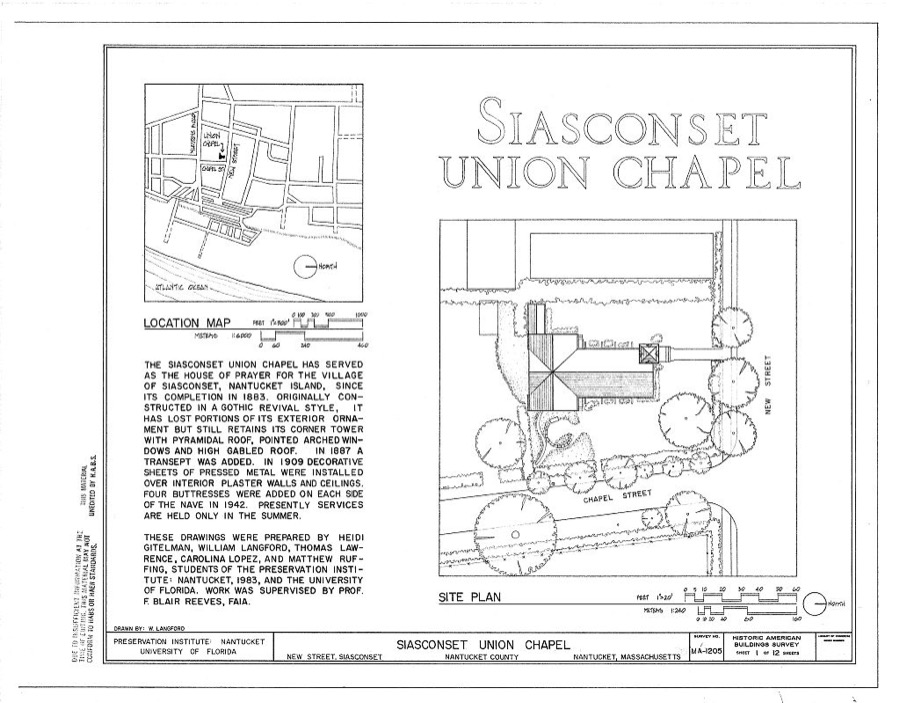 Siasconset Union Chapel, New Street, Siasconset, Nantucket, Nantucket County, MA