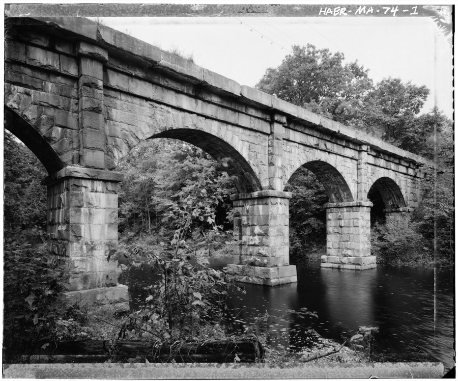 Connecticut River Railroad, Fall River Viaduct, Spanning Fall River, Bernardston, Franklin County, MA