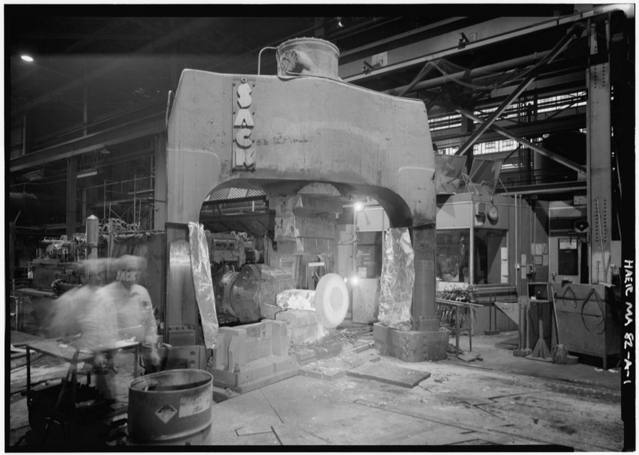 Wyman-Gordon Company, Grafton Plant, Sack 2,000-Ton Forging Press, 244 Worcester Street, Grafton, Worcester County, MA