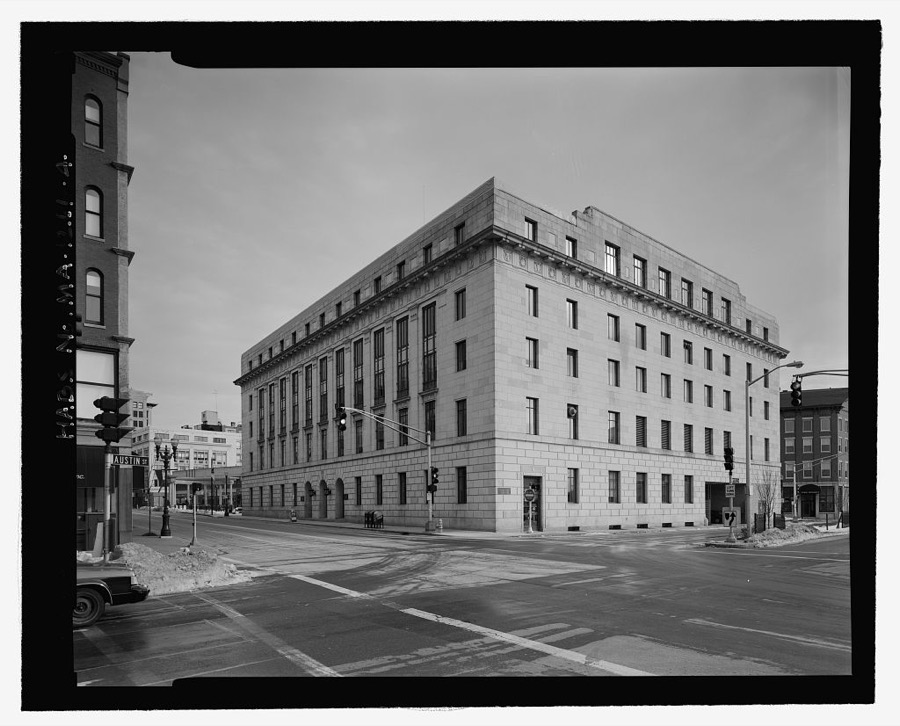 U.S. Post Office & Courthouse, 595 Main Street, Worcester, Worcester County, MA