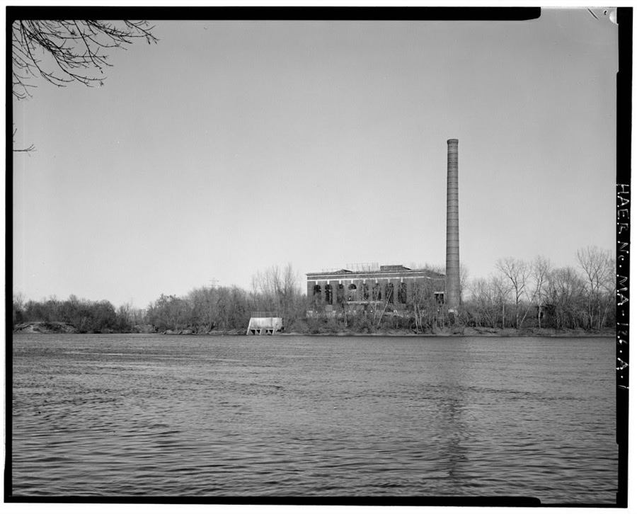 Turners Falls Power & Electric Company, Hampden Station, East bank of Connecticut River, Chicopee, Hampden County, MA